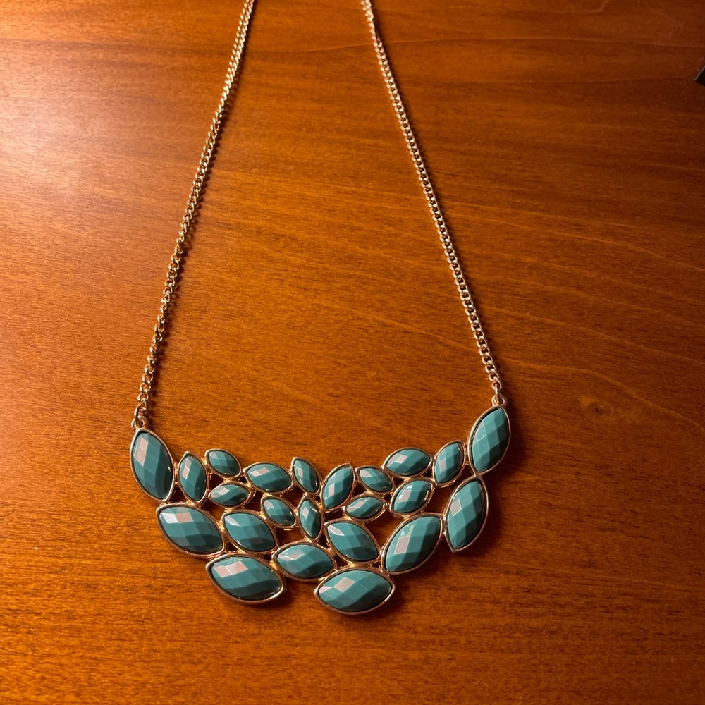 Handmade blue necklace